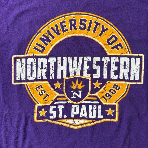 University of Northwestern St Paul Sz L T-shirt - Picture 3 of 4